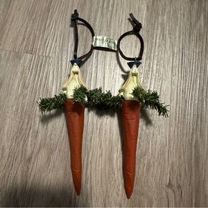 1998 Williraye Studio Ornaments - Bird on Rabbit on Carrot